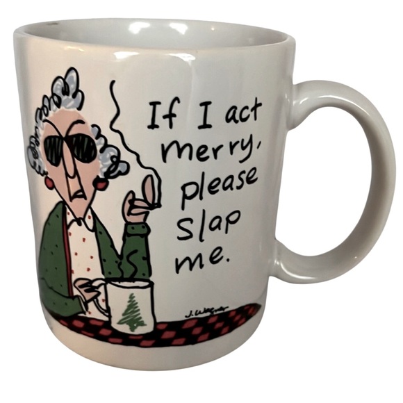 Maxine Shoebox Greetings. Hallmark If I act merry, please slap me. Pre owned - Picture 1 of 2